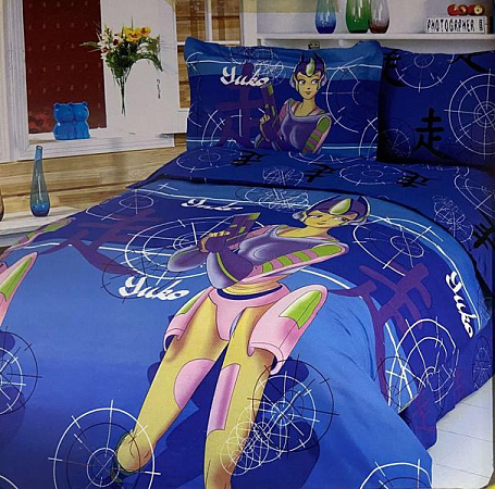 Постельное Белье Tac Le Vele Mays TL17 blue - делук