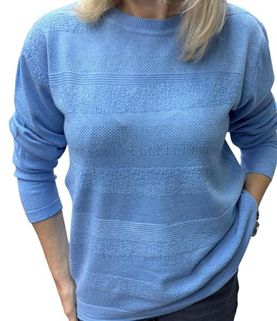 Свитер Elena&Vika 25521 l.blue - делук