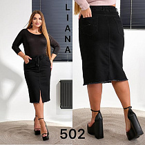 Юбка Liana Denim 502 black - делук