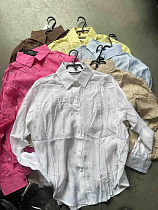 Рубашка Lora LR1029 yellow - делук