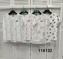 Футболка Mmc Clothes 116132 white-l.blue - делук