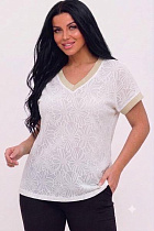 Футболка Levisha 26045 white - делук