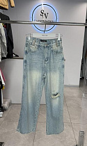 Джинсы Saint Wish 1319-2 l.blue - делук