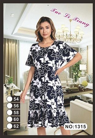 Халат Vanda 1315 black - делук