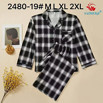 Пижама Estima 2480-19 black - делук