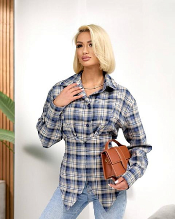 Рубашка Lelis 1090 blue - делук