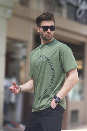 Футболка Hous Of Timur HT229 green - делук