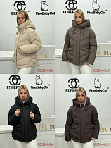 Пуховик Yafeier 6013 brown - делук