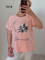 Футболка Fsn 7018 peach - делук