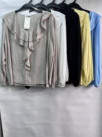 Блузка Emsweekis E1516 beige - делук