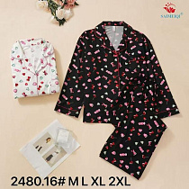 Пижама Estima 2480-16 black - делук