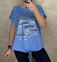 Футболка Levisha 25307 l.blue - делук