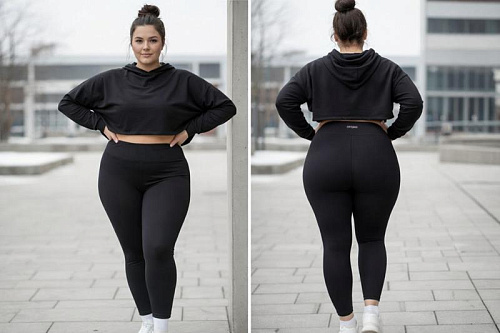 Лосины Sport Style 50002 black - делук