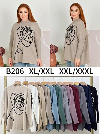 Свитер Anne-Kiss Me B206 mix - делук