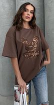 Футболка Karon 2157 brown - делук