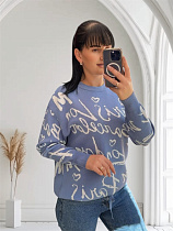 Свитер Levisha 25506 l.blue - делук