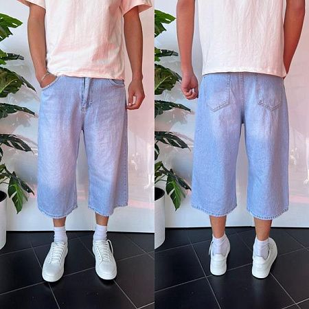 Бриджи Three Black 2255 l.blue - делук