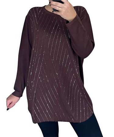 Свитер Levisha 25201 brown - делук