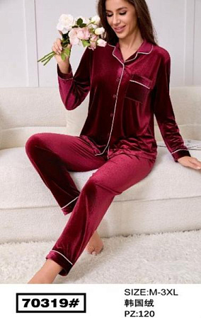 Пижама Romeo Life 70319 wine - делук