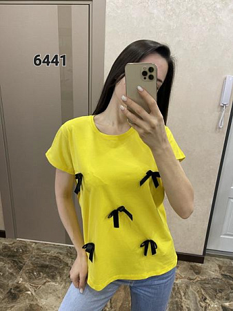 Футболка Fsn 6441 yellow - делук