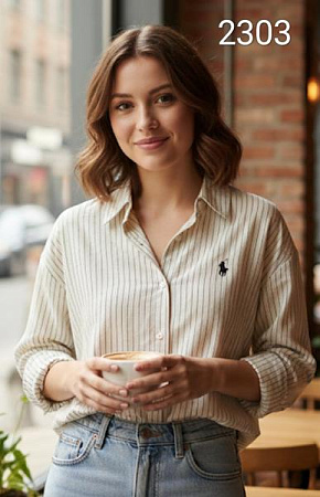 Рубашка Met&March 2303 l.beige - делук