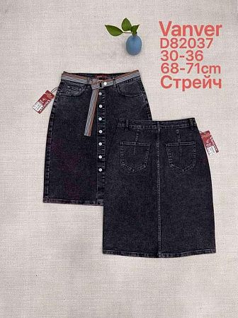 Юбка Leen D82037 black - делук
