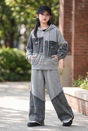 Костюм Спорт Delfinka 98011 grey - делук