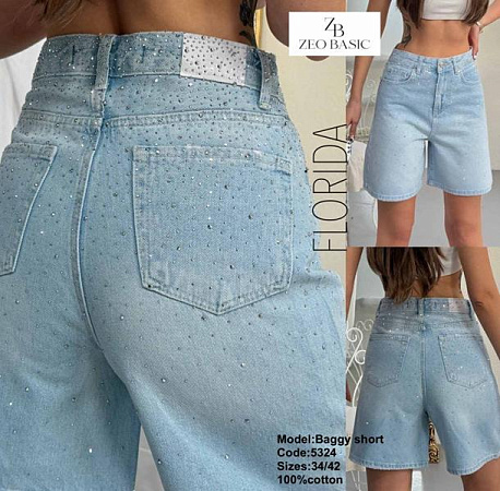 Шорты Jeans Style 5324 l.blue - делук