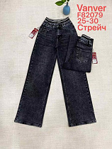 Джинсы Vanver F82079 d.grey - делук