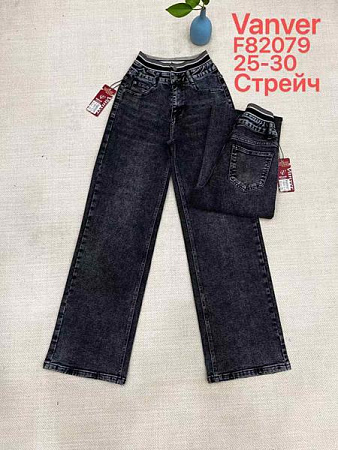 Джинсы Vanver F82079 d.grey - делук