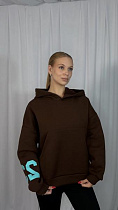 Худи Arina 4250 brown-l.blue - делук