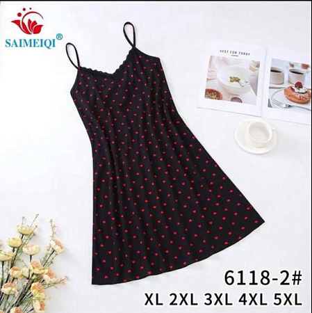 Ночнушка Estima 6118-2 black - делук