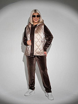 Костюм Спорт Seven Zikina 1345 brown - делук