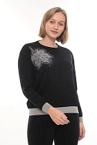 Свитер Julia JL857 black-grey - делук