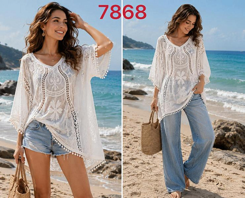 Блузка Gertie 7868 white - делук