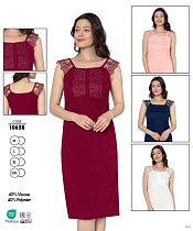 Ночнушка Cotpark 10658 red - делук