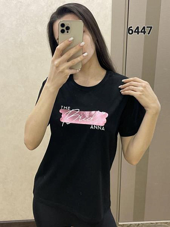 Футболка Fsn 6447 black - делук