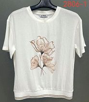 Футболка Lida 2806-1 white - делук