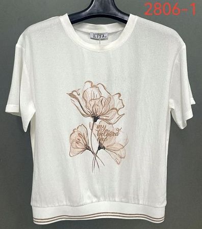 Футболка Lida 2806-1 white - делук