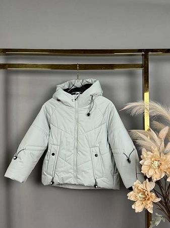 Куртка Delfinka W6660 l.grey - делук