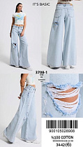 Джинсы Jeans Style 3708-1-12S6-99 l.blue - делук