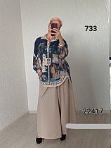 Штаны Fsn 22714 beige - делук