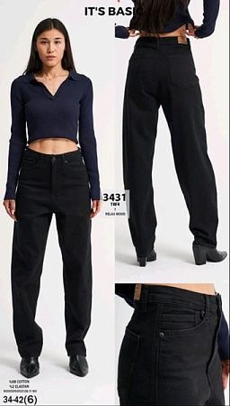 Джинсы Jeans Style 3431-1 black - делук