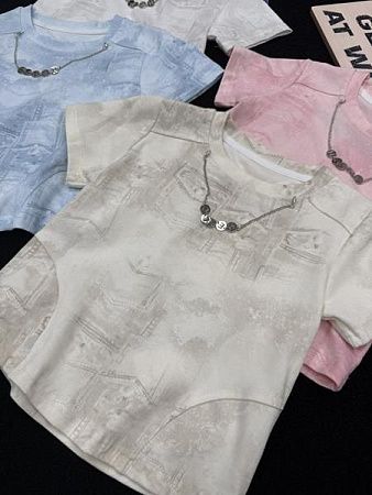 Футболка Yalisi 9885 white - делук