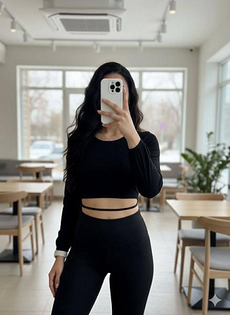 Топ Arina 5068 black - делук