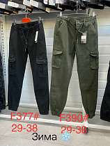 Джинсы God Baron F390 green - делук