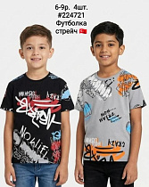 Футболка Amz 224721-0 grey - делук