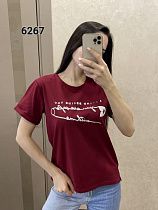 Футболка Fsn 6267 wine - делук