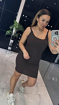 Платье Lovekan 1532 brown - делук