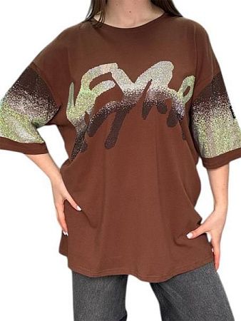 Футболка Levisha 25109 brown - делук